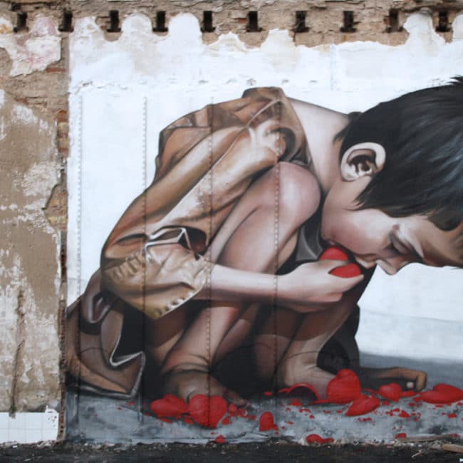 Banksy estuvo en Huelva - Pure love