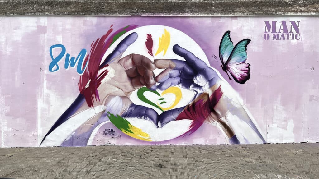 Pacto de estado contra la violencia de genero mural