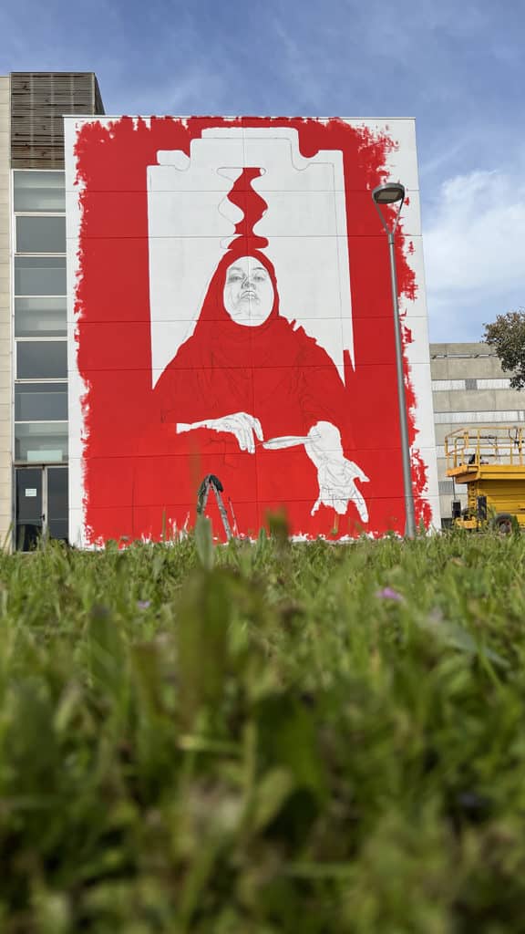arte urbano street art en la universidad de Huelva