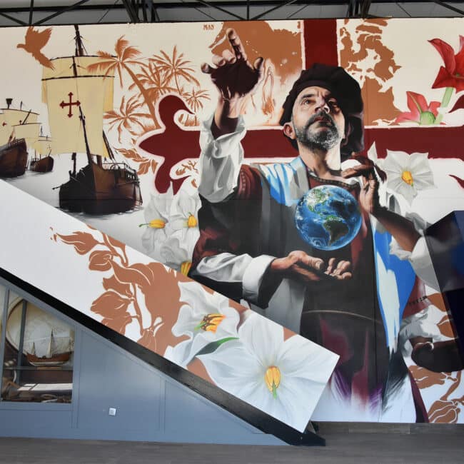 Muelle de las carabelas graffiti